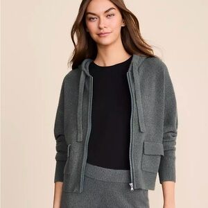 Lou & Grey Soft Green Hooded Cardigan